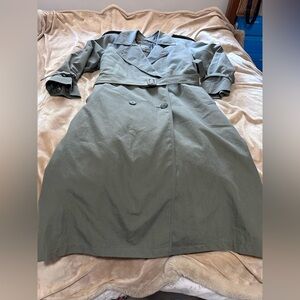 London Fog Thinsulate Olive Trench Coat 4P